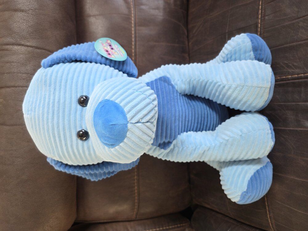 20 inch blue dog corduroy. Stuffed animals.