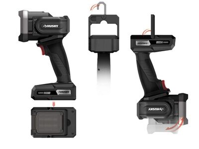Spotlight 5000-lumen hybrid power