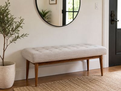 West Elm Mid-Century Tufted Bench – Like New – $325