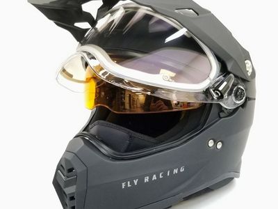 Fly Racing Trekker Cold Weather Conceal Helmet (Black (Electric Shield), Large) (73-31366L-L-R3-S4)