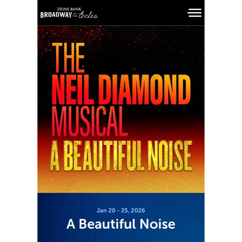 5th ROW! Neil Diamond Beautiful Noise Musical 1/25