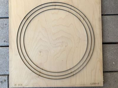 Custom Circular Steel Rule Cutting Die Board (JE DIE 43572A)