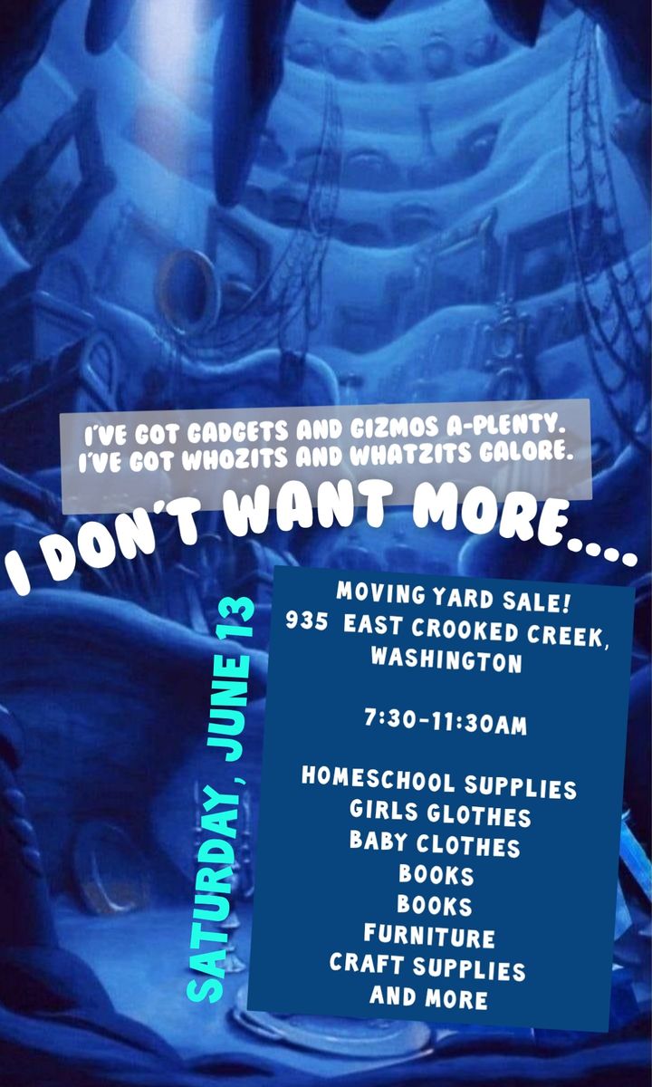 Huge Moving Sale