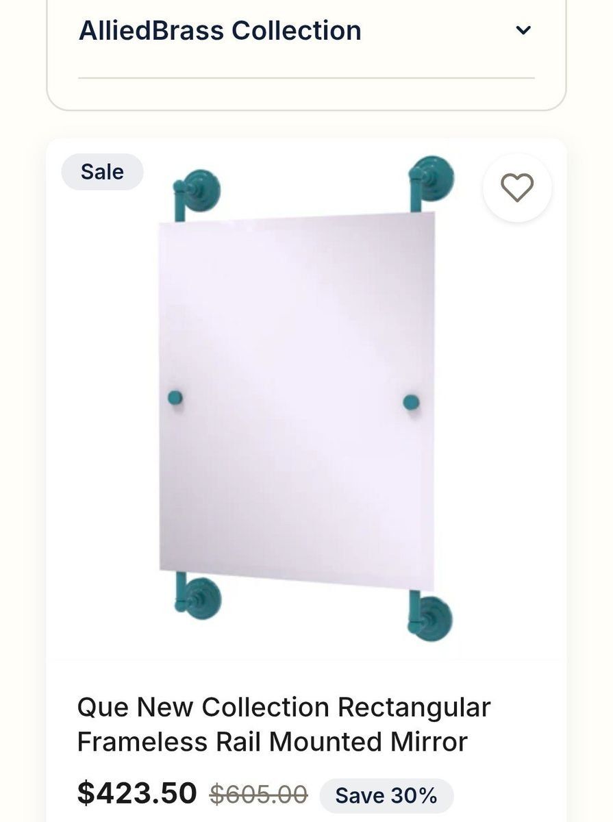 New! Allied Brass Wall Mounted Mirror