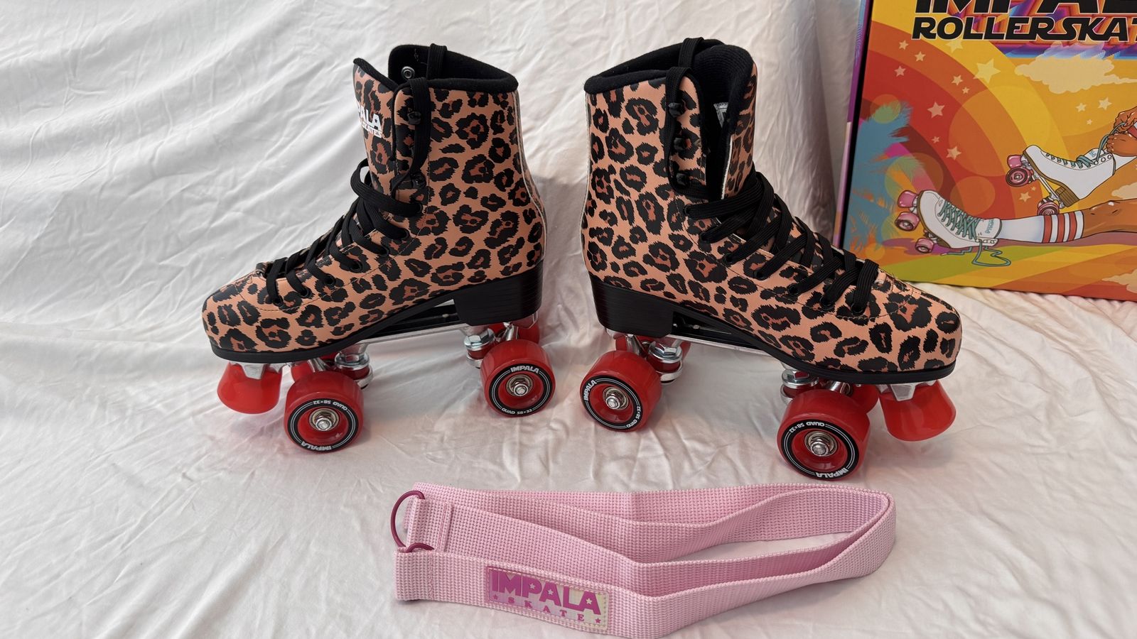 NEW Impala Rollerskates Leopard Women's Size 8 Vegan