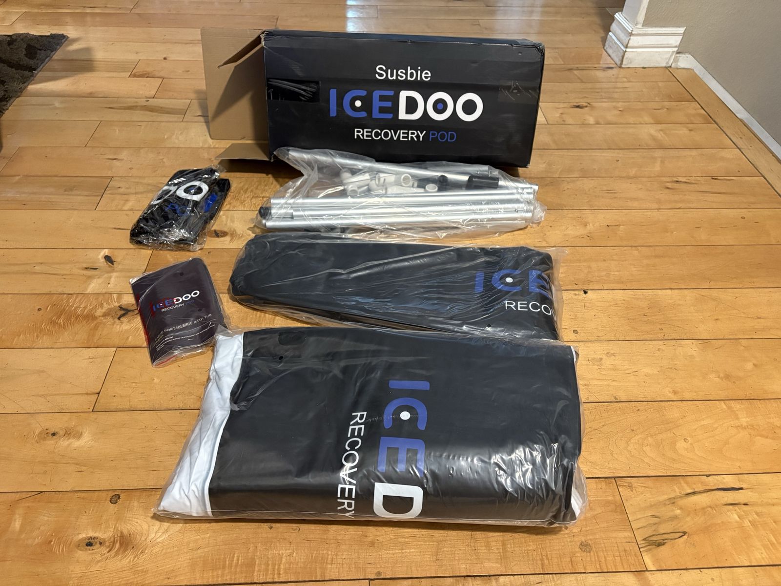 Susbie ICEDOO Recovery Pod Portable Ice Bath Tub - 6-Layer Insulated, Compact Design
