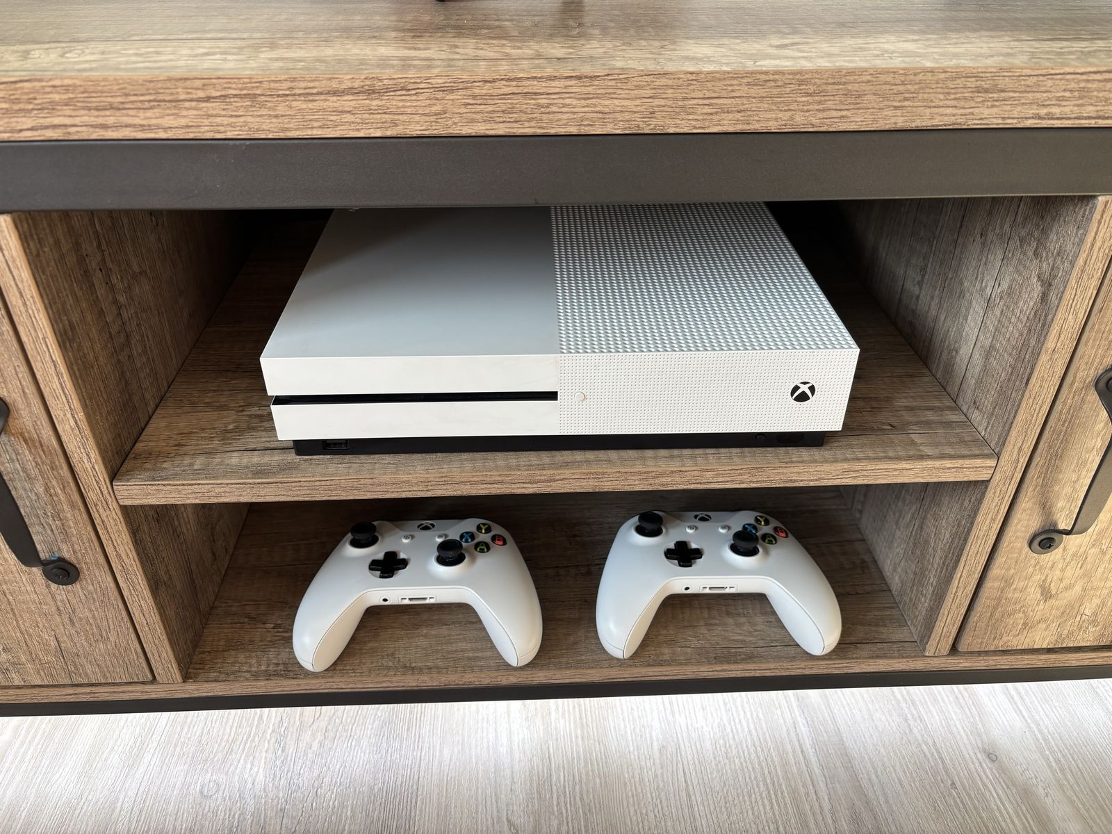 Xbox One S with Two Controllers