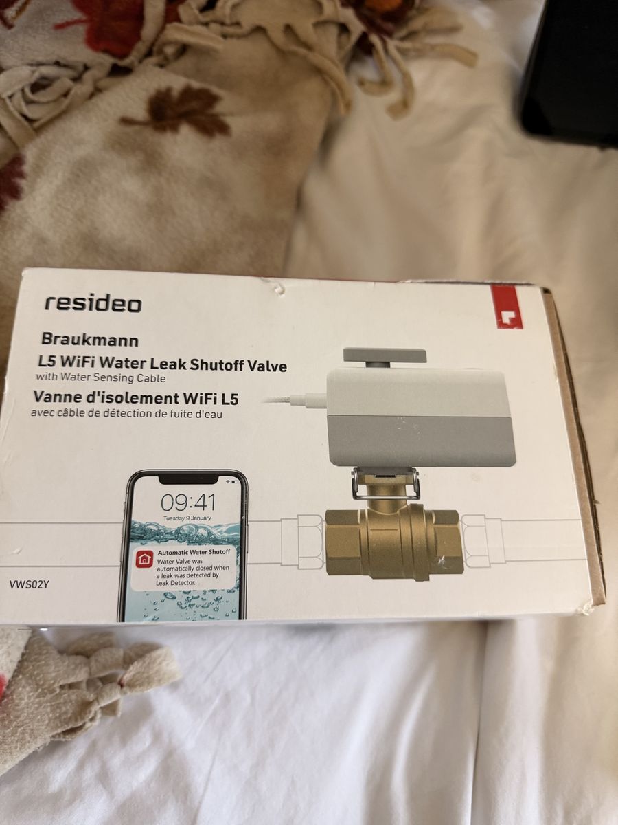 RESIDEO L5 Wi-Fi Water Leak Shutoff Valve