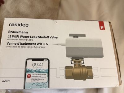 RESIDEO L5 Wi-Fi Water Leak Shutoff Valve