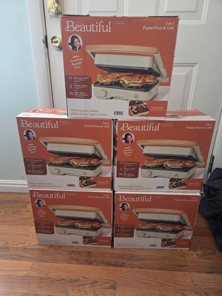 Beautiful 2-in-1 Panini Press & Grill by Drew Barrymore