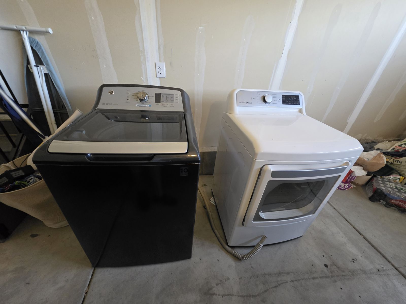 GE Top-Load Washer + LG Dryer Set – $250 | As-Is