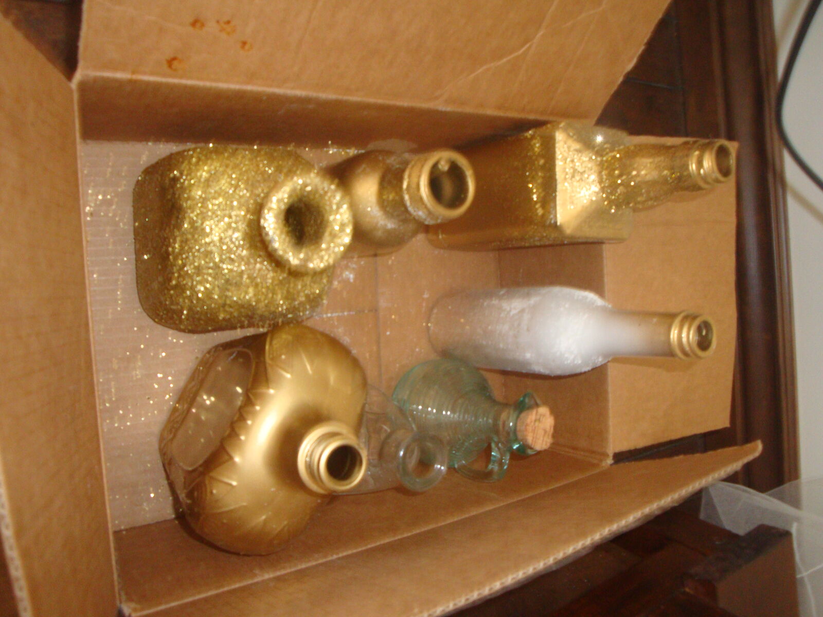 fancy bottles for decorations