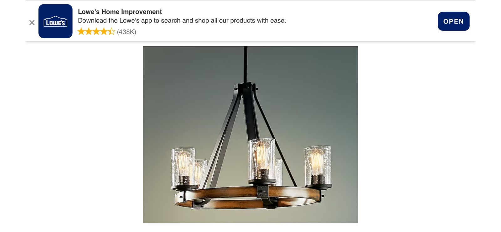 Kitchler chandelier
