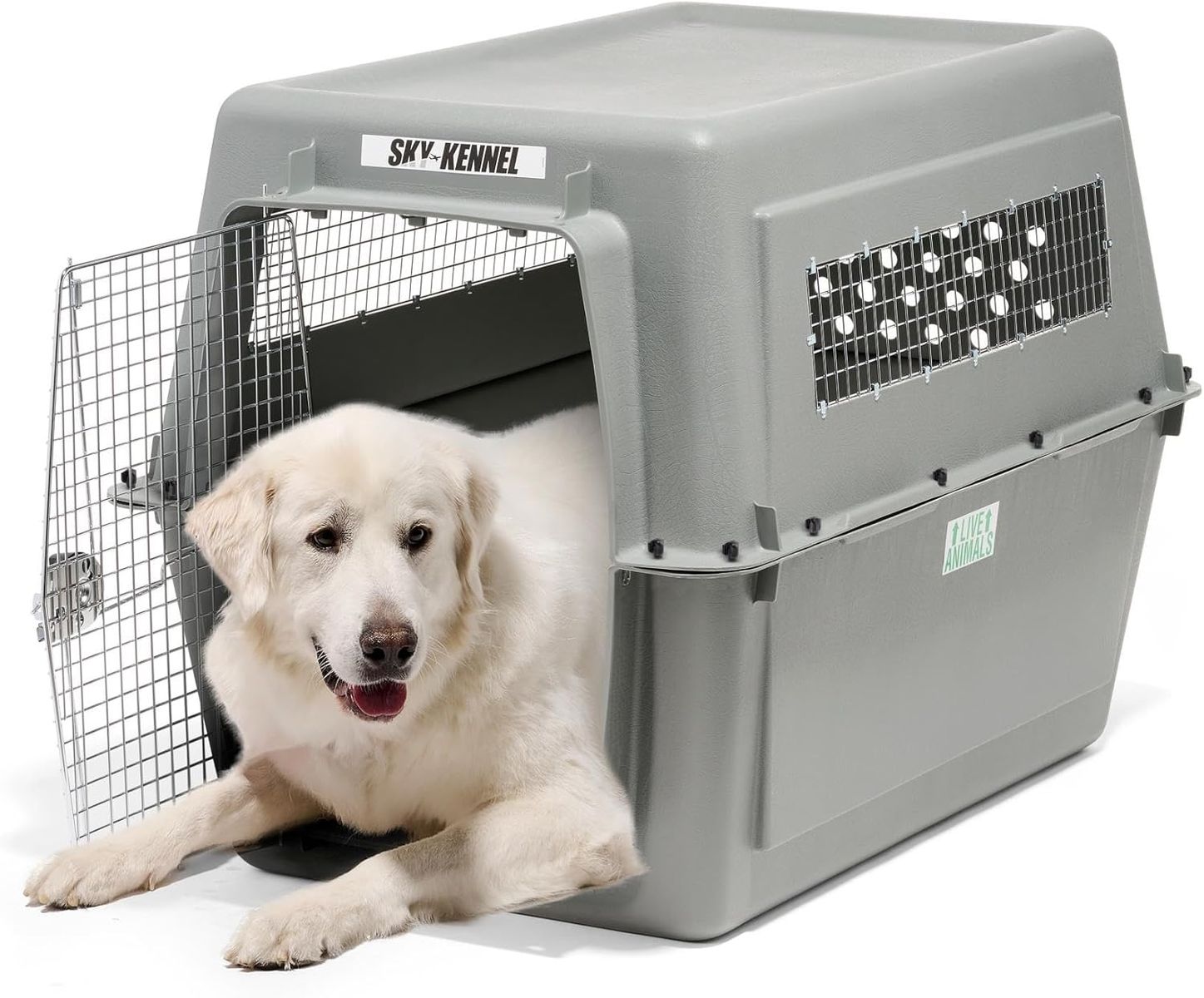 PETMATE SKY KENNEL DOG CRATE FOR AIR AND LAND TRAVEL, GIANT 48" L FOR PETS 90-125 LBS, HEAVY DUTY, NEW IN ORIGINAL BOX!!!