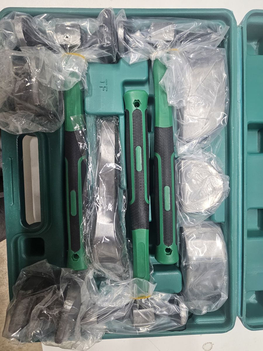 Auto Body Repair Hammer and Dolly Set with Case