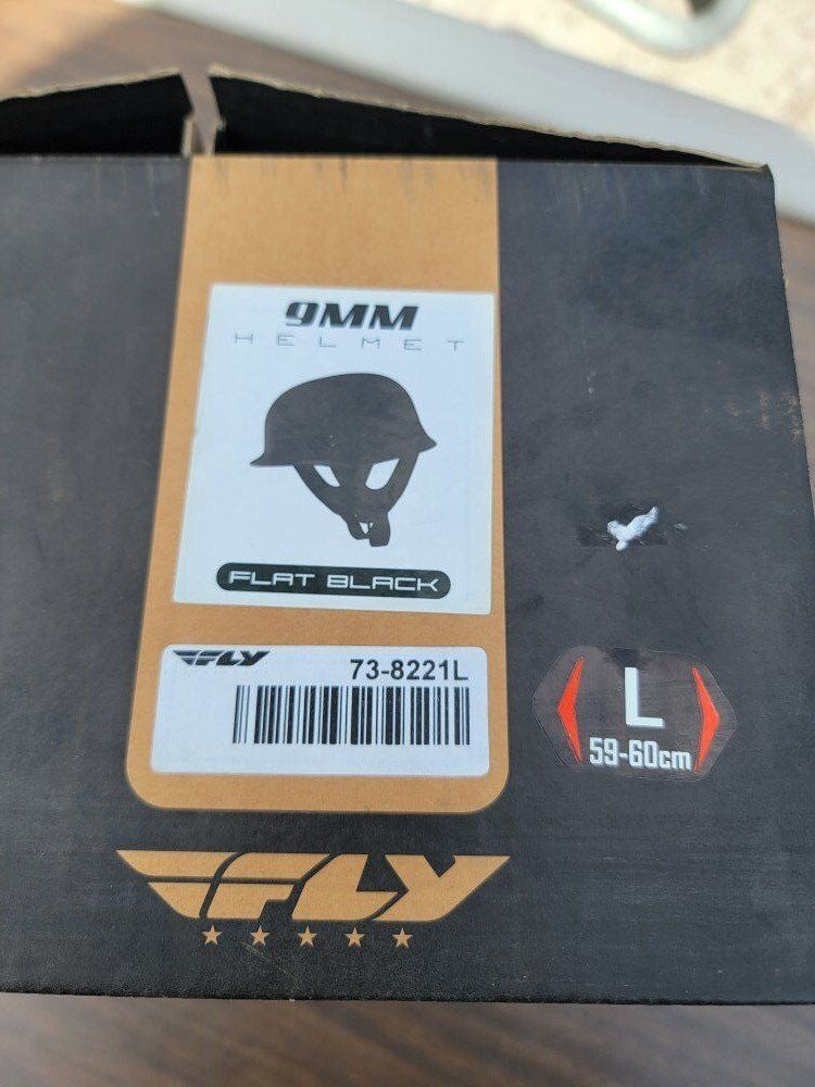 Fly 9mm helmet flat black large