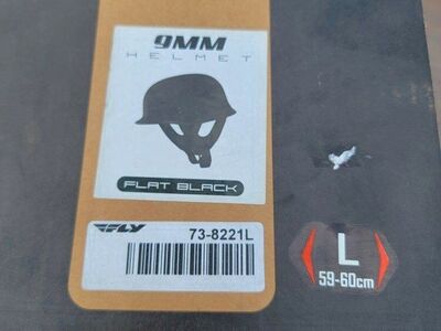 Fly 9mm helmet flat black large
