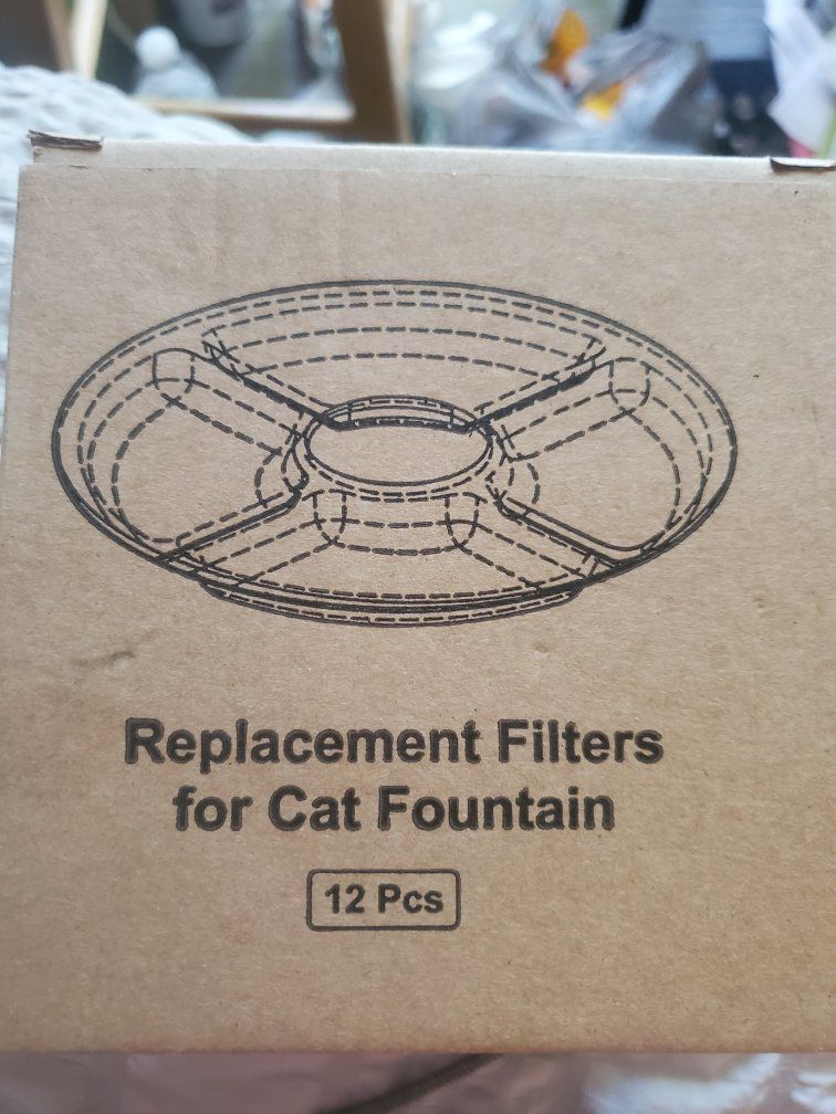 New! 12 pack of Filters for Cat Fountains Fcfs