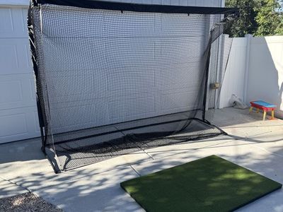 Large Golf Practice Hitting Net with Mat