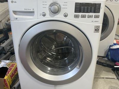 LG Front-Load Washer and Dryer Set - White