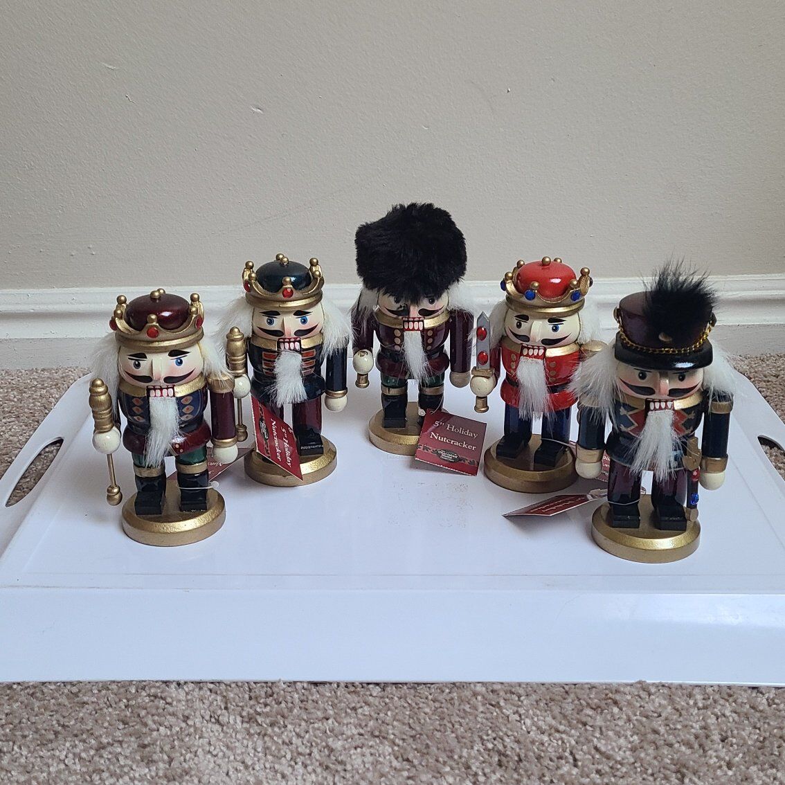5 Nutcrackers 5" New