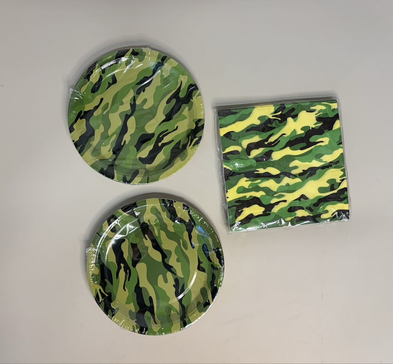 Camo Party Plates and Napkins