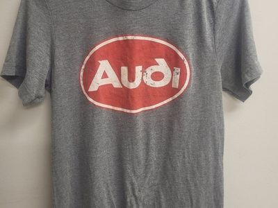 Bella + Canvas Audi Graphic T-Shirt Gray Size Small