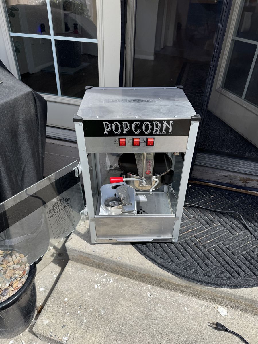 Theater-Style Popcorn Machine – Movie Nights, Parties, Game Room