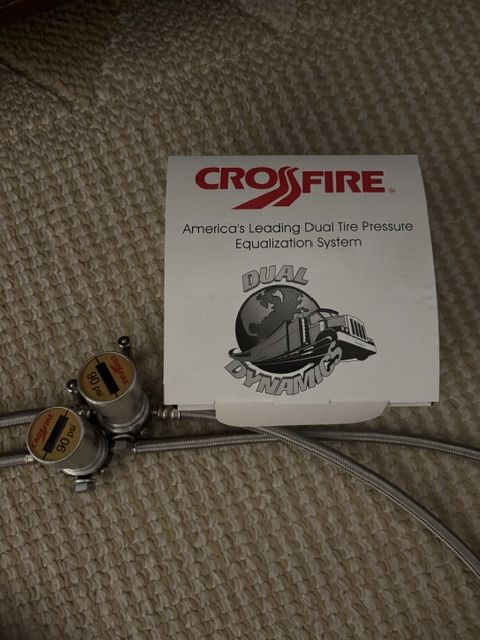 Crossfire Dual Tire Pressure Equalization System, 90 PSI - two