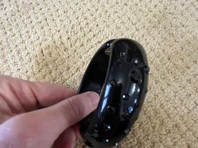 Black Bakelite Bangle Style Bracelet With Rhinestones -1940's-1950's - Vintage