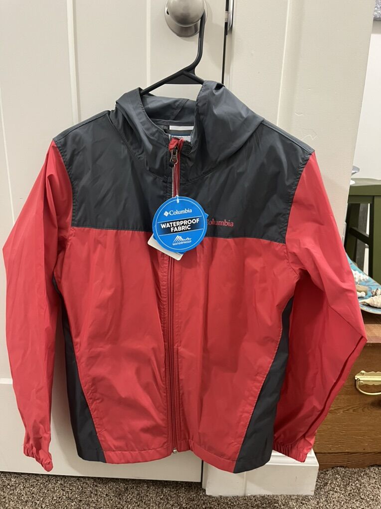 Girls Columbia Size Large Rain Coat (New)