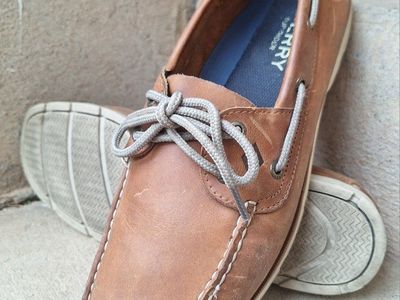 Nice Mens Sperry Top-Sider 2-Eyed Leather Boat Shoes Sz 11.5