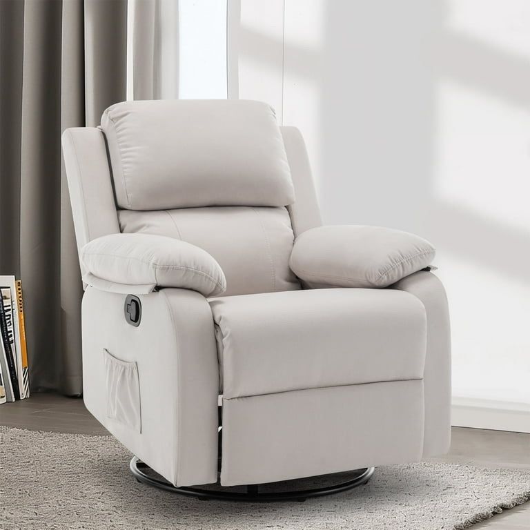 Korser Swivel Rocker Small Recliner Chair