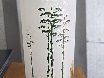 Pair of "Century Plant" 1950s/1960s Blakely Oil & Gas "Arizona Cactus" frosted glasses