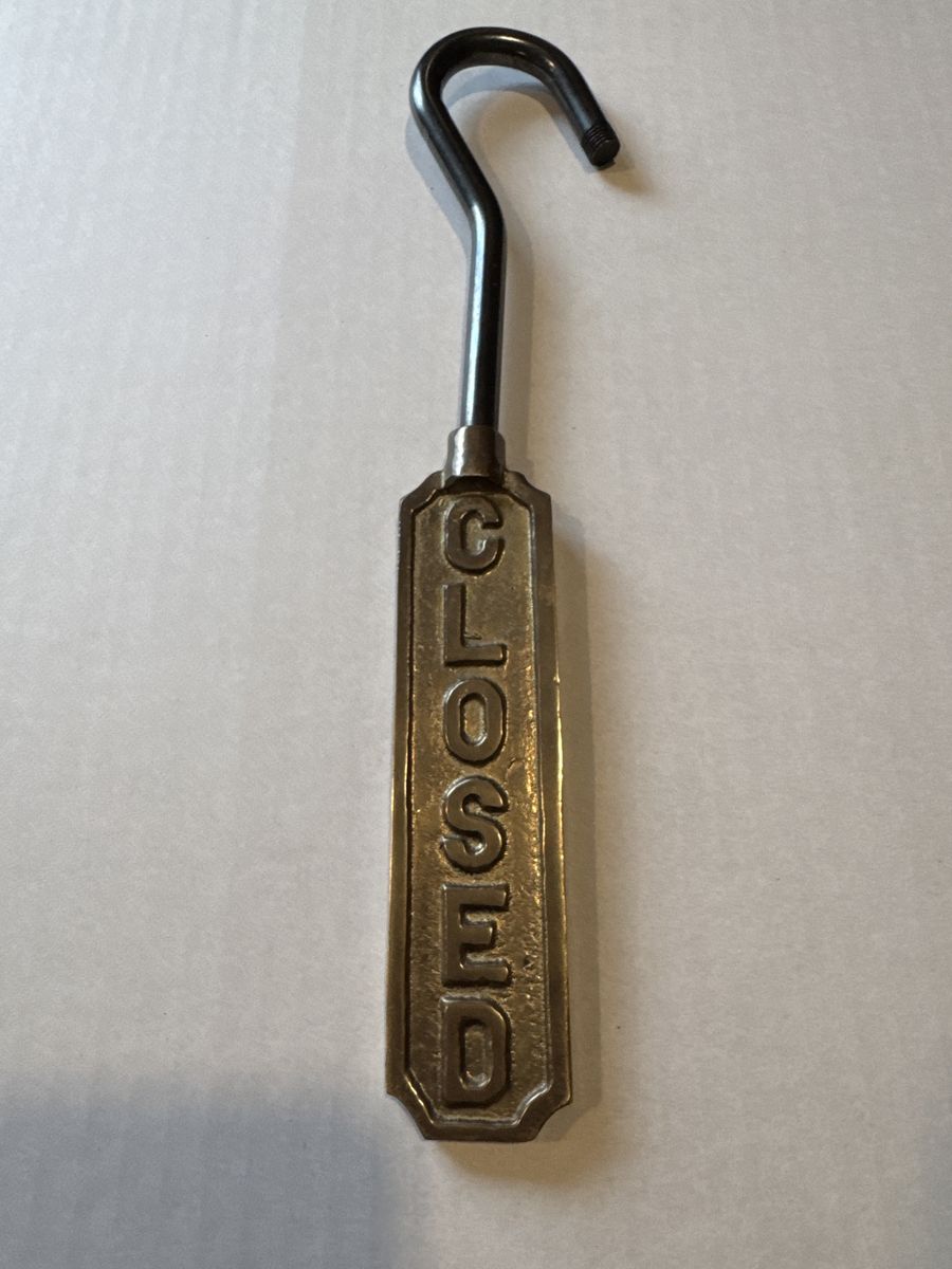 Metal Fireplace Damper Pull with a Solid Brass $10