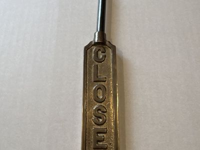 Metal Fireplace Damper Pull with a Solid Brass $10