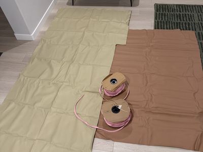 Boat vinyl, piping, and foam