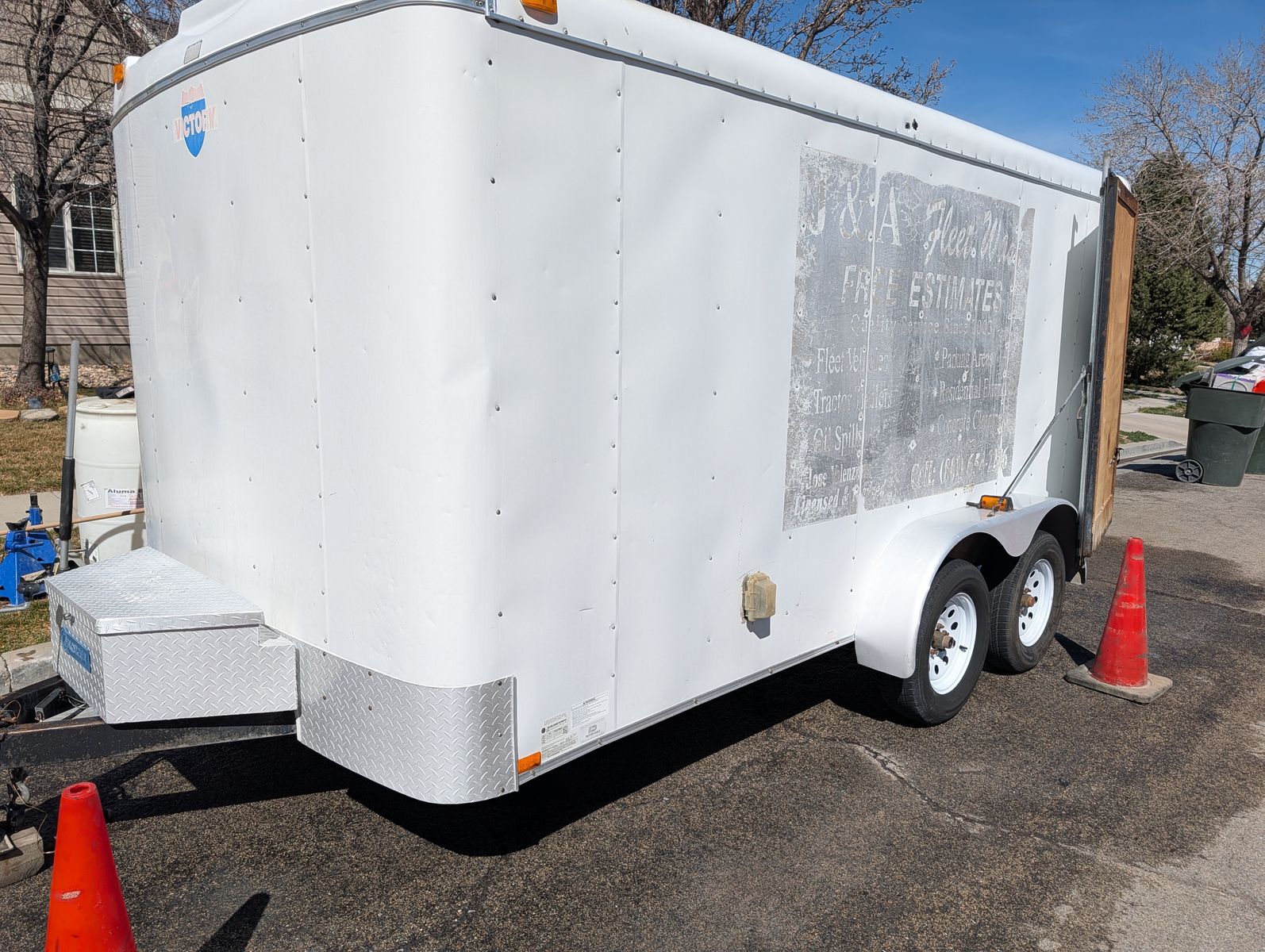 2013 7x 14' enclosed trailer price lowered