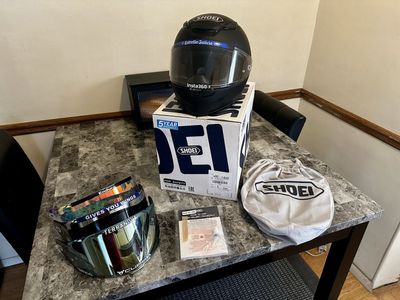 Shoei RF-1400 Chroma Motorcycle Helmet Matte Black with Mirrored and Photochromic Visor (L) $300 OBO can ship