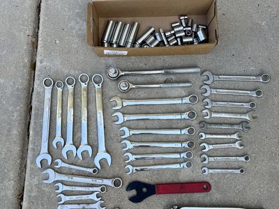 Mixed Wrench Socket Pliers Tool Lot