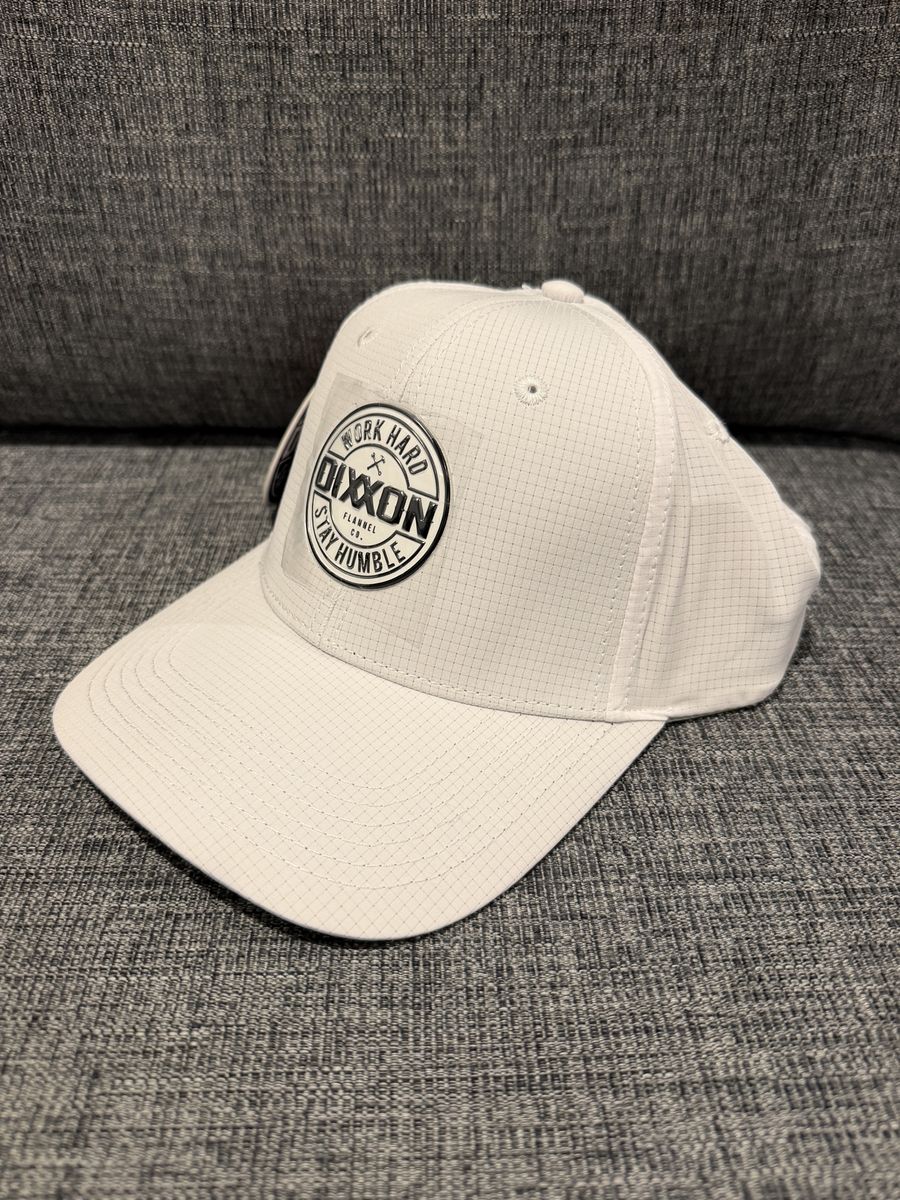 NWT DIXXON Flannel Co. Adjustable Strapback Hat Light Gray Dri-Fit NEW