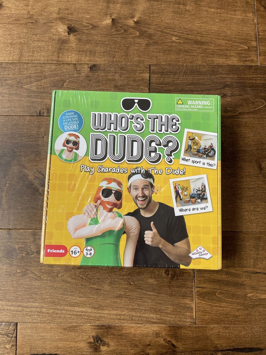 New! Who’s the Dude Charade Game