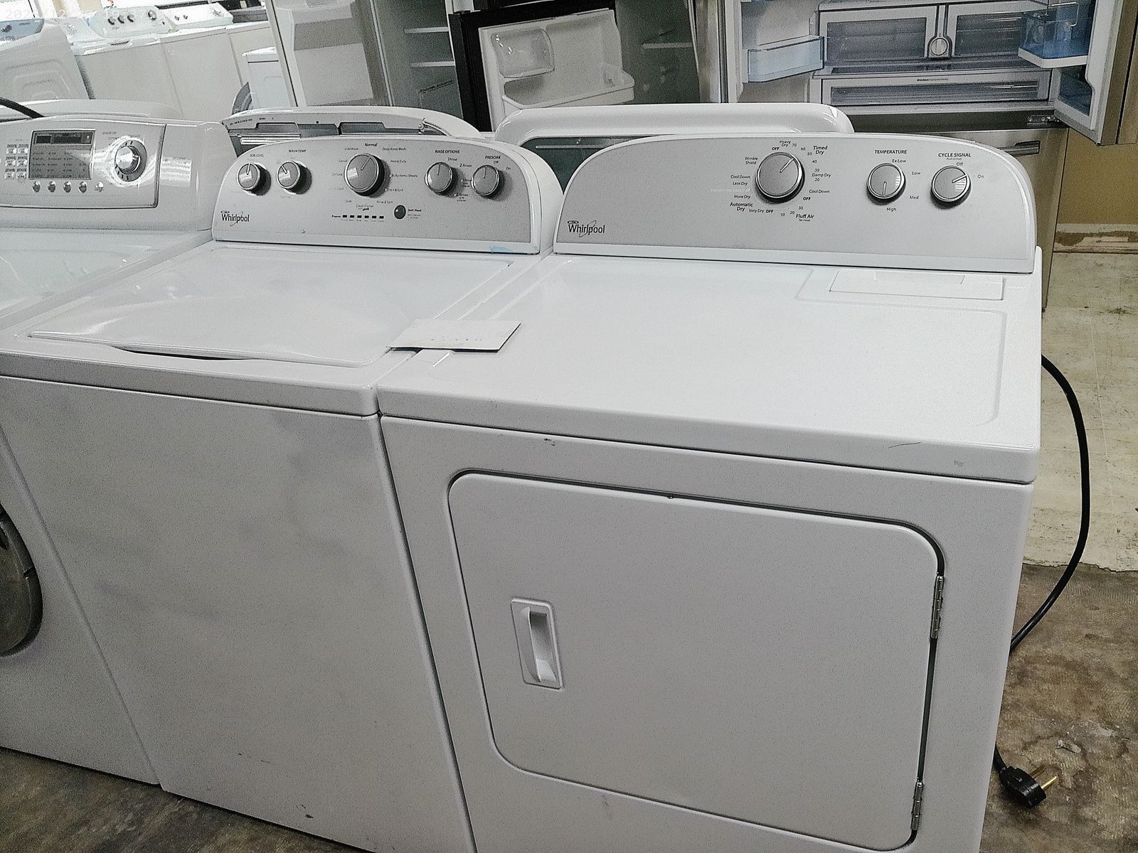 Whirlpool HE Top Load Washer and Dryer~90  Day Guarantee~With Agitator