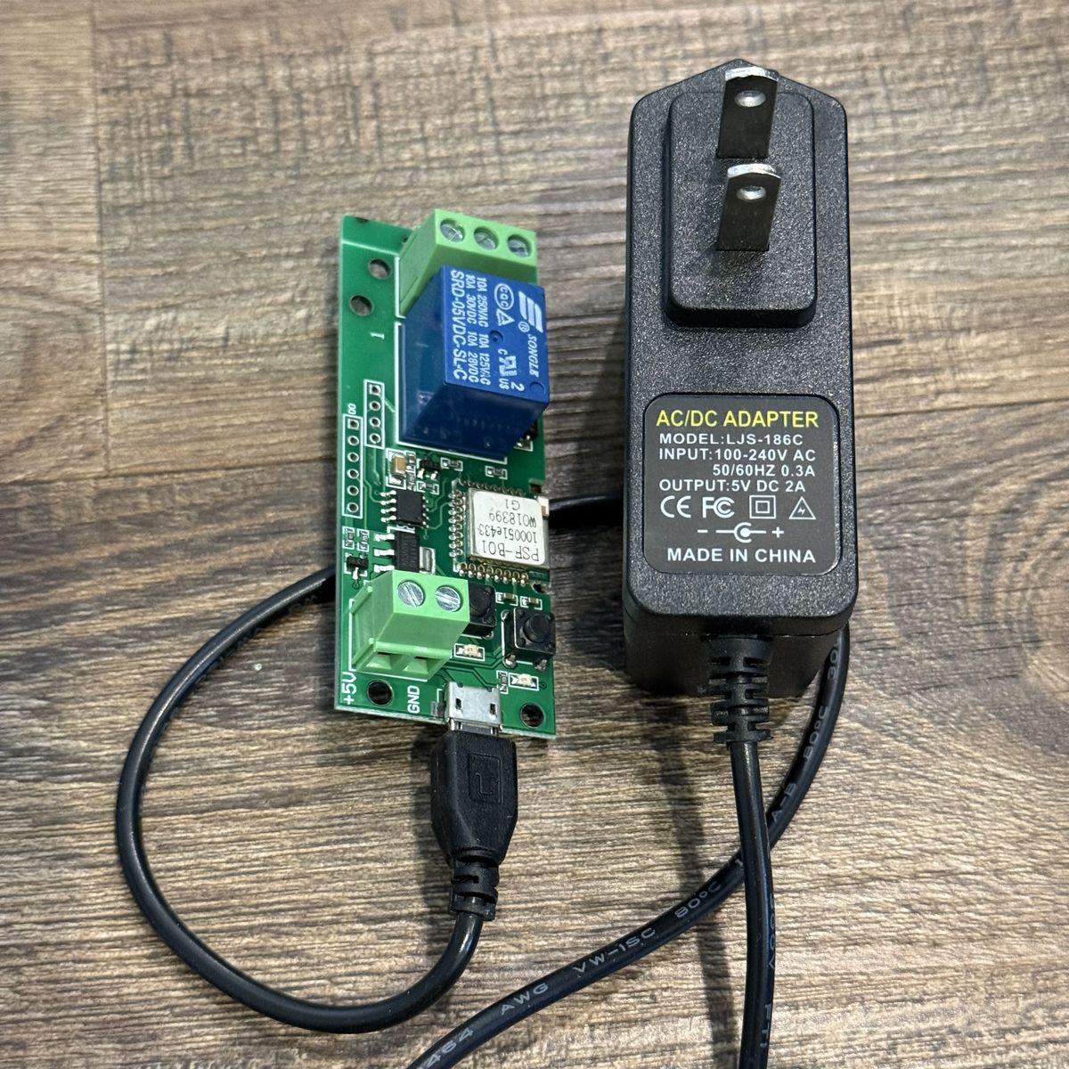 WiFi smart switch, works for garage opener