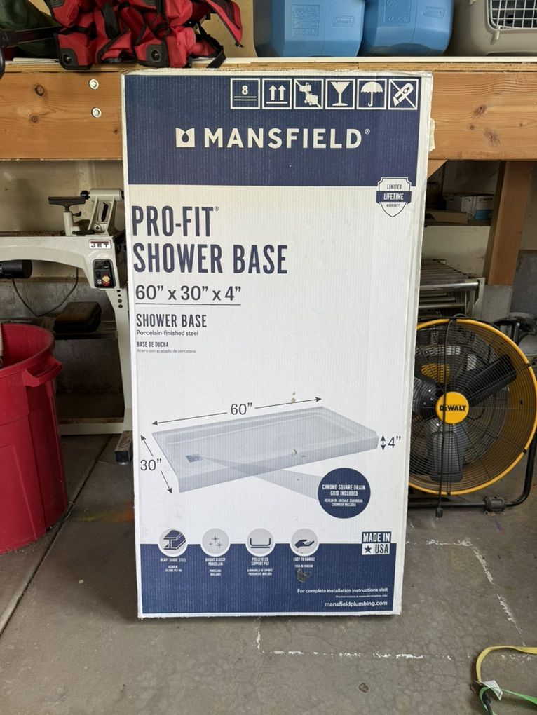 Brand New Shower Pan Mansfield