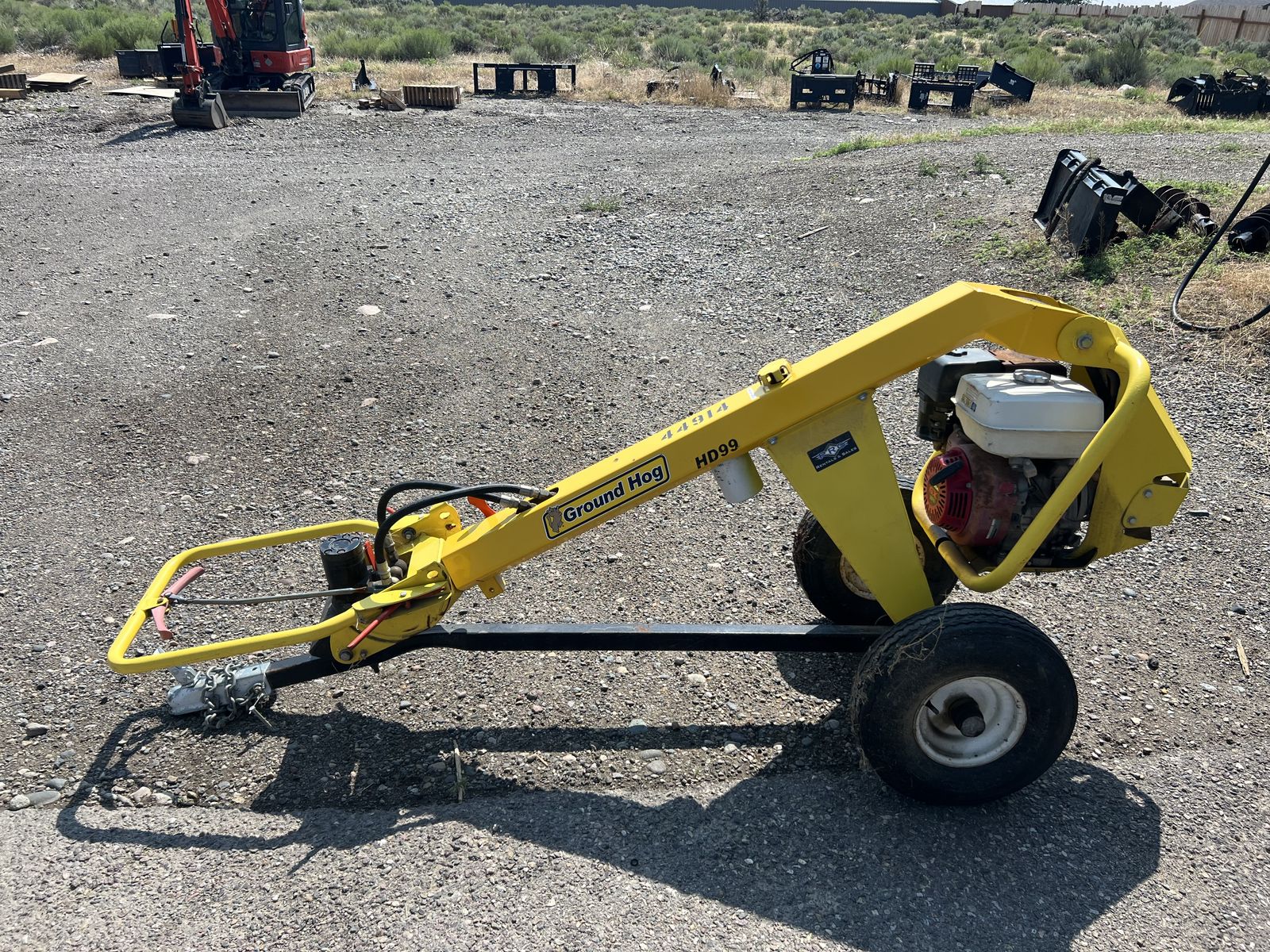 Ground Hog HD99 Towable Hydraulic Post Hole Digger with Honda Engine