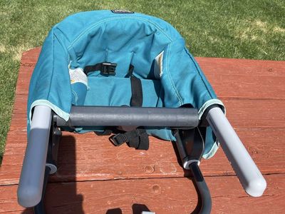Chicco QuickSeat Hook-On Chair - Portable, Teal, Folds for Travel