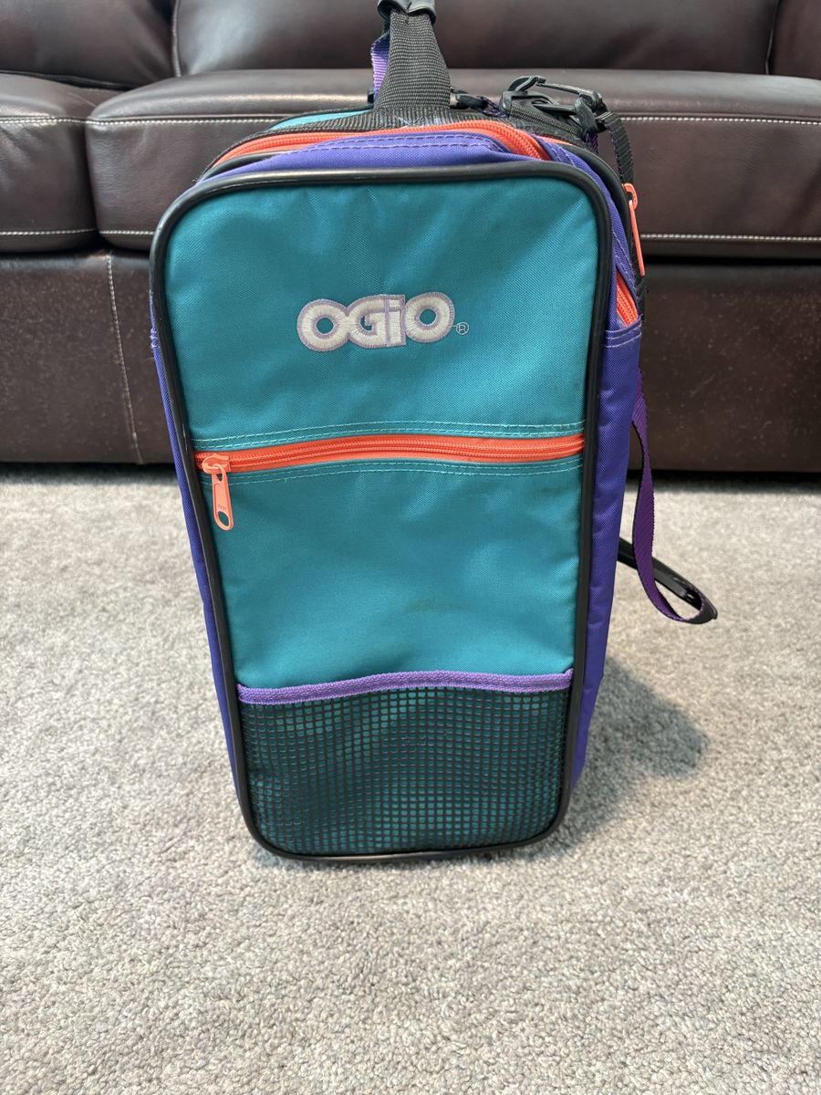 OGIO The Original Locker Bag Teal/Purple/Orange Shoulder Strap Multi-Compartment Sports Gear Bag