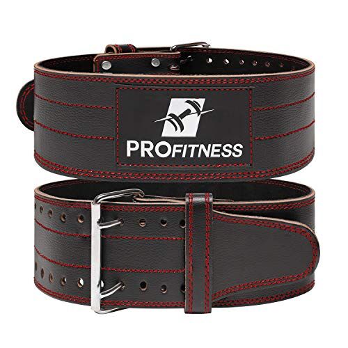 ProFitness Gym Belt Weight Lifting Workout Belt - Gym weightlifting Belt Lower Back Support For Squats, Deadlifts