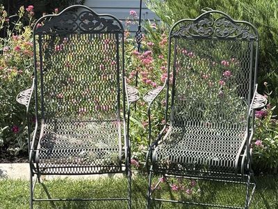Pair Of Vintage Woodard Rocker Patio Chairs